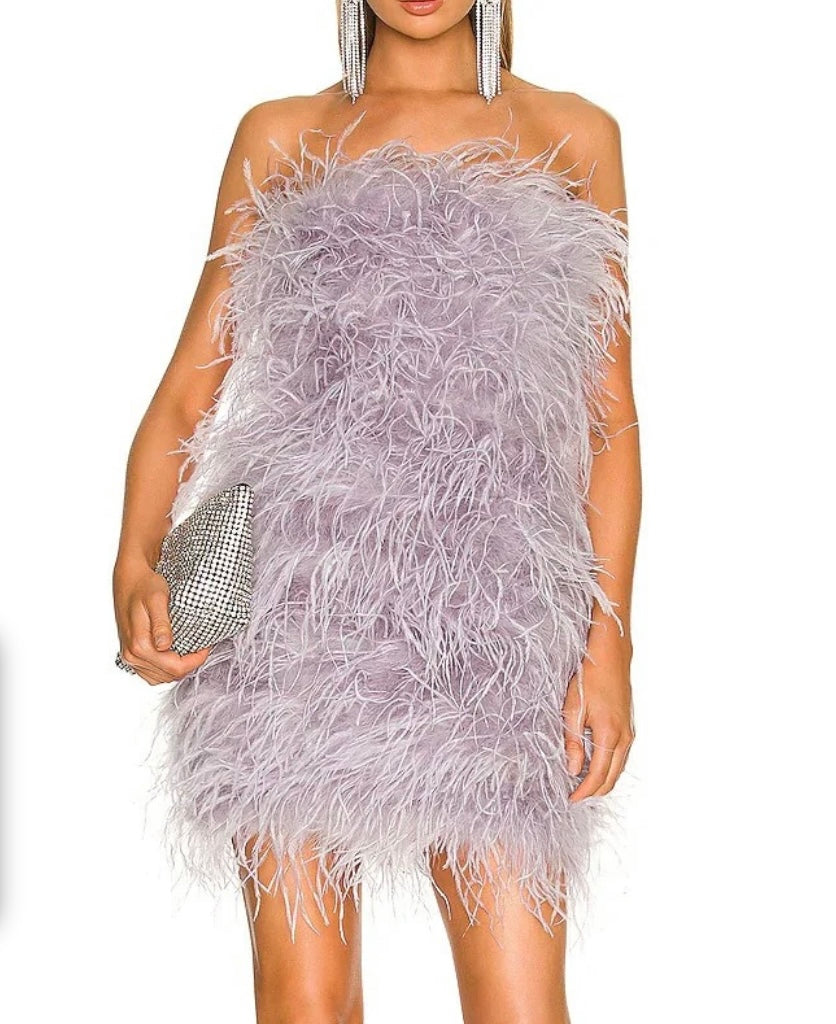 Feather cocktail dress by Urbanic London Available ✓ Delivery