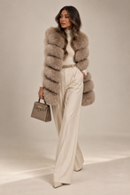 Load image into Gallery viewer, Six Row Fox Fur Gilets