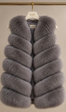 Load image into Gallery viewer, Six Row Fox Fur Gilets