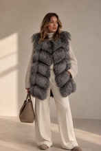 Load image into Gallery viewer, Classic Long Fox Fur Gilets