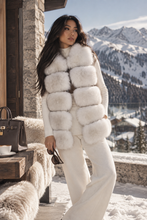 Load image into Gallery viewer, Five Row Fox Fur Gilets