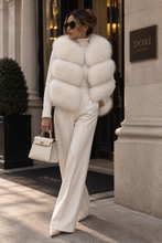Load image into Gallery viewer, Three Row Fox Fur Gilets
