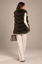 Load image into Gallery viewer, Six Row Fox Fur Gilets