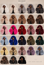 Load image into Gallery viewer, Hooded Crop Ring Fox Fur Coat Full Sleeves