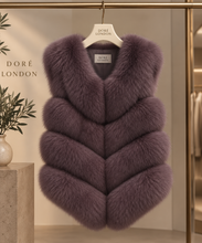 Load image into Gallery viewer, Four Row Fox Fur Gilets