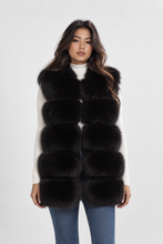 Load image into Gallery viewer, Five Row Fox Fur Gilets