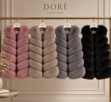Load image into Gallery viewer, Six Row Fox Fur Gilets