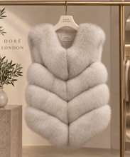 Load image into Gallery viewer, Four Row Fox Fur Gilets
