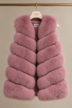 Load image into Gallery viewer, Six Row Fox Fur Gilets