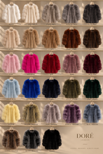 Load image into Gallery viewer, Long Vertical Fox Fur Coat Full Sleeves