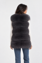 Load image into Gallery viewer, Five Row Fox Fur Gilets