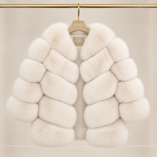 Load image into Gallery viewer, Slant Row Fox Coat
