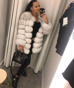 Seven Ring Fox Fur Coat