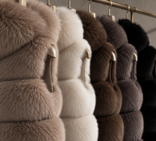 Load image into Gallery viewer, Hooded Five Row Fox Gilet