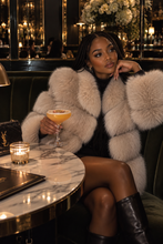 Load image into Gallery viewer, Collared Fox Fur Coat