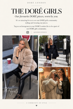 Load image into Gallery viewer, Long Vertical Fox Fur Coat Full Sleeves