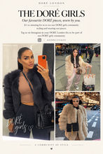 Load image into Gallery viewer, Long Vertical Fox Fur Coat Full Sleeves