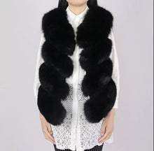 Load image into Gallery viewer, Four Row Fox Fur Gilets