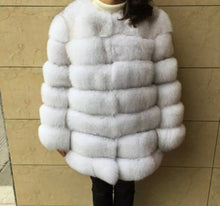 Load image into Gallery viewer, Seven Ring Fox Fur Coat