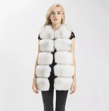 Load image into Gallery viewer, Five Row Fox Fur Gilets