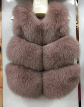 Load image into Gallery viewer, Three Row Fox Fur Gilets