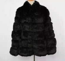 Load image into Gallery viewer, Long Faux Fur Coat