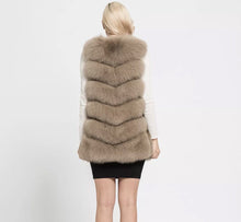 Load image into Gallery viewer, Six Row Fox Fur Gilets