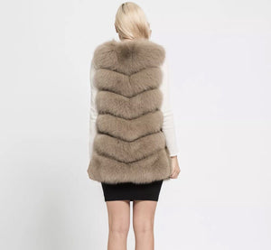 Six Row Fox Fur Gilets