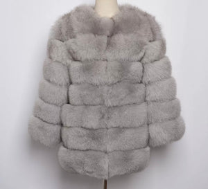 Seven Ring Fox Fur Coat