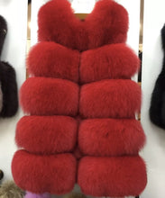 Load image into Gallery viewer, Five Row Fox Fur Gilets