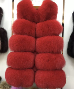 Five Row Fox Fur Gilets