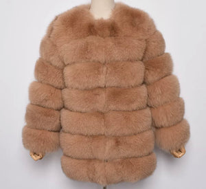 Seven Ring Fox Fur Coat