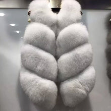 Load image into Gallery viewer, Four Row Fox Fur Gilets