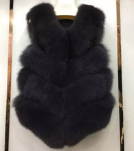 Load image into Gallery viewer, Four Row Fox Fur Gilets