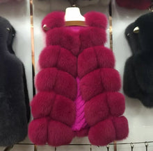 Load image into Gallery viewer, Classic Long Fox Fur Gilets