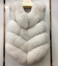 Load image into Gallery viewer, Four Row Fox Fur Gilets