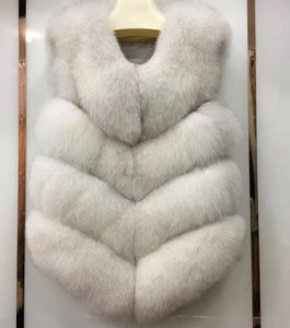 Four Row Fox Fur Gilets