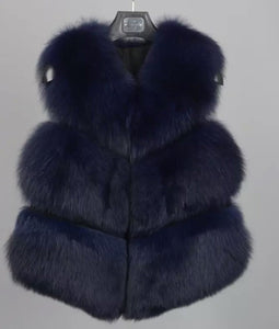 Three Row Fox Fur Gilets