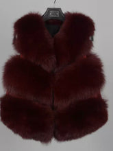 Load image into Gallery viewer, Three Row Fox Fur Gilets