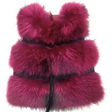 Load image into Gallery viewer, Three Row Raccoon Fur Gilets