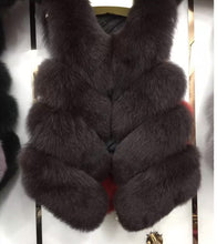 Load image into Gallery viewer, Four Row Fox Fur Gilets