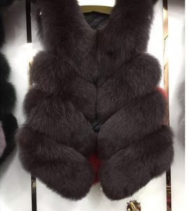 Four Row Fox Fur Gilets