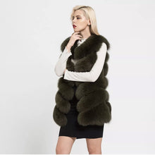 Load image into Gallery viewer, Six Row Fox Fur Gilets