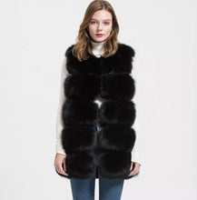 Load image into Gallery viewer, Five Row Fox Fur Gilets