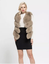 Load image into Gallery viewer, Four Row Fox Fur Gilets