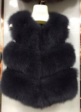 Load image into Gallery viewer, Three Row Fox Fur Gilets