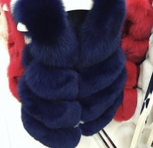 Load image into Gallery viewer, Four Row Fox Fur Gilets