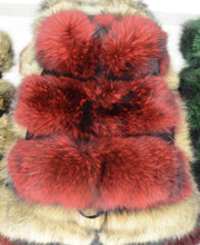 Load image into Gallery viewer, Three Row Raccoon Fur Gilets