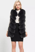 Load image into Gallery viewer, Six Row Fox Fur Gilets