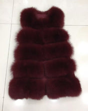 Load image into Gallery viewer, Five Row Fox Fur Gilets